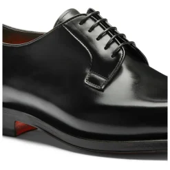Derbies à lacets en cuir confectionnées à la main