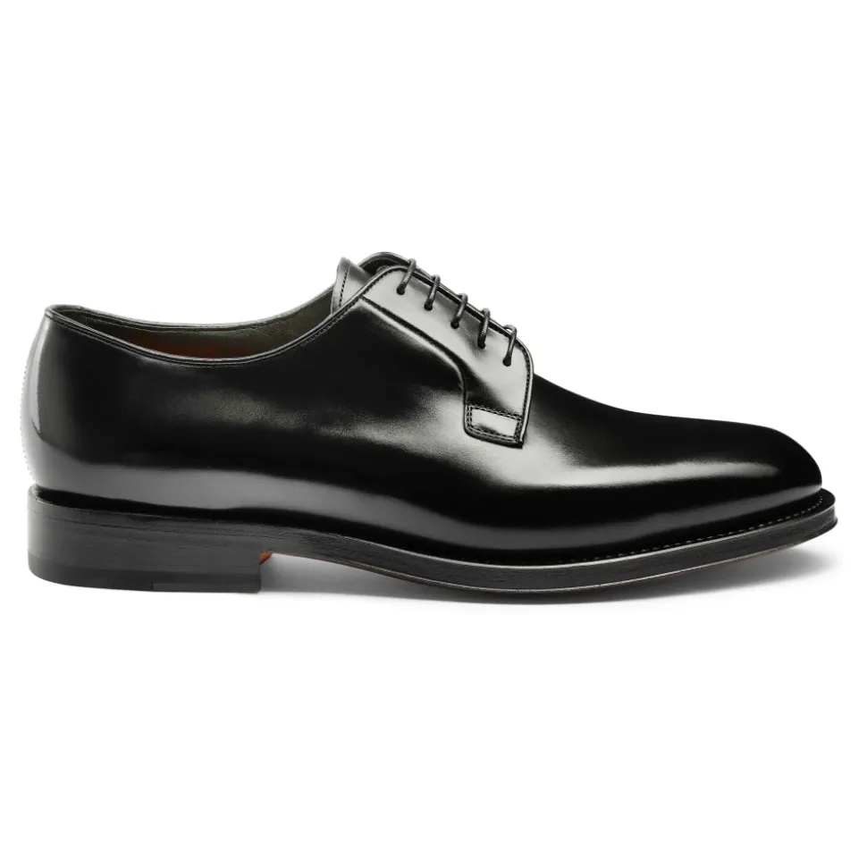 Derbies à lacets en cuir confectionnées à la main