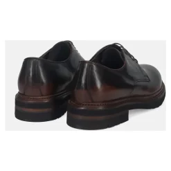 Derby Plats Marron Lacets