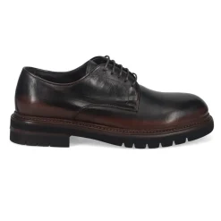 Derby Plats Marron Lacets