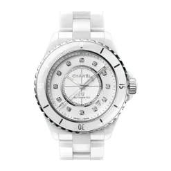 Donna - H5704 - Chanel J12 Quartz 33 Mm - Cadran blanc + Diamants
