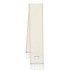 Echarpe étroite laine mohair bords frangés