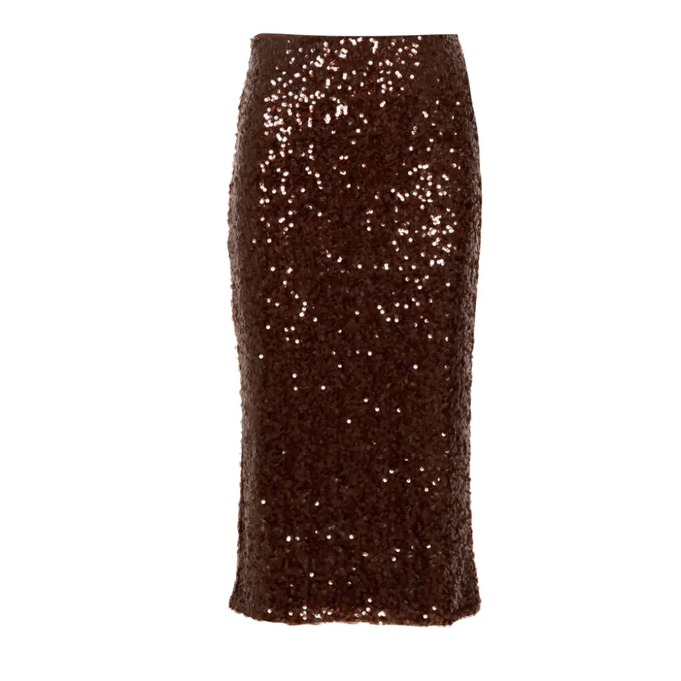 Embellished Midi Pencil Skirt