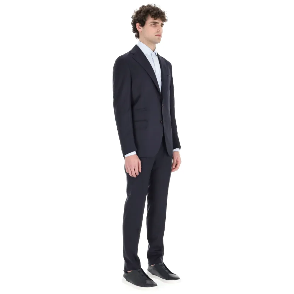 Ensemble de costume en laine à simple boutonnage