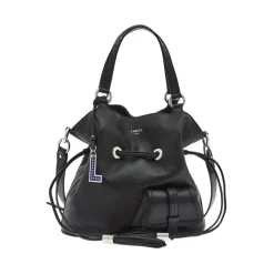 1Er Flirt Sac Seau en Cuir Noir