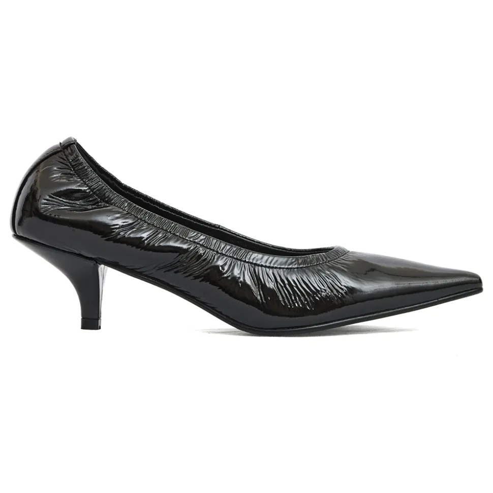 Escarpins en Cuir Verni Noir