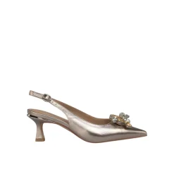 Escarpins Slingback Avec Strass Spéciaux