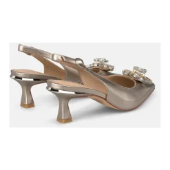 Escarpins Slingback Avec Strass Spéciaux