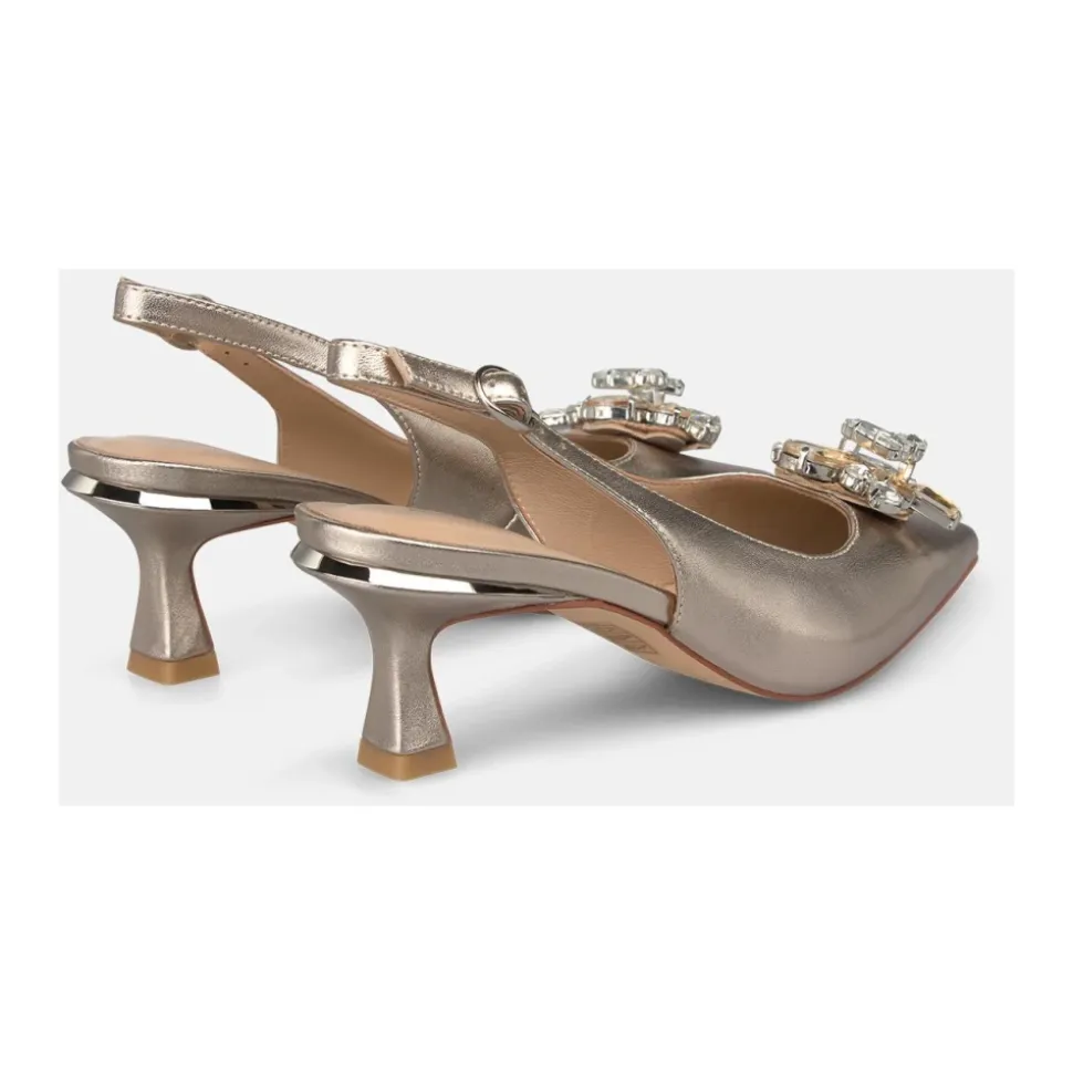 Escarpins Slingback Avec Strass Spéciaux