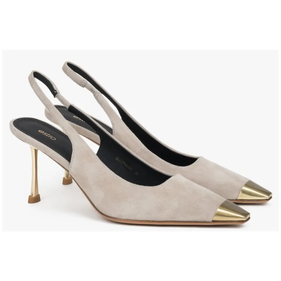 Escarpins Slingback en Velours