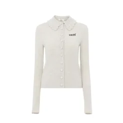 Fitted Logo Cardigan
