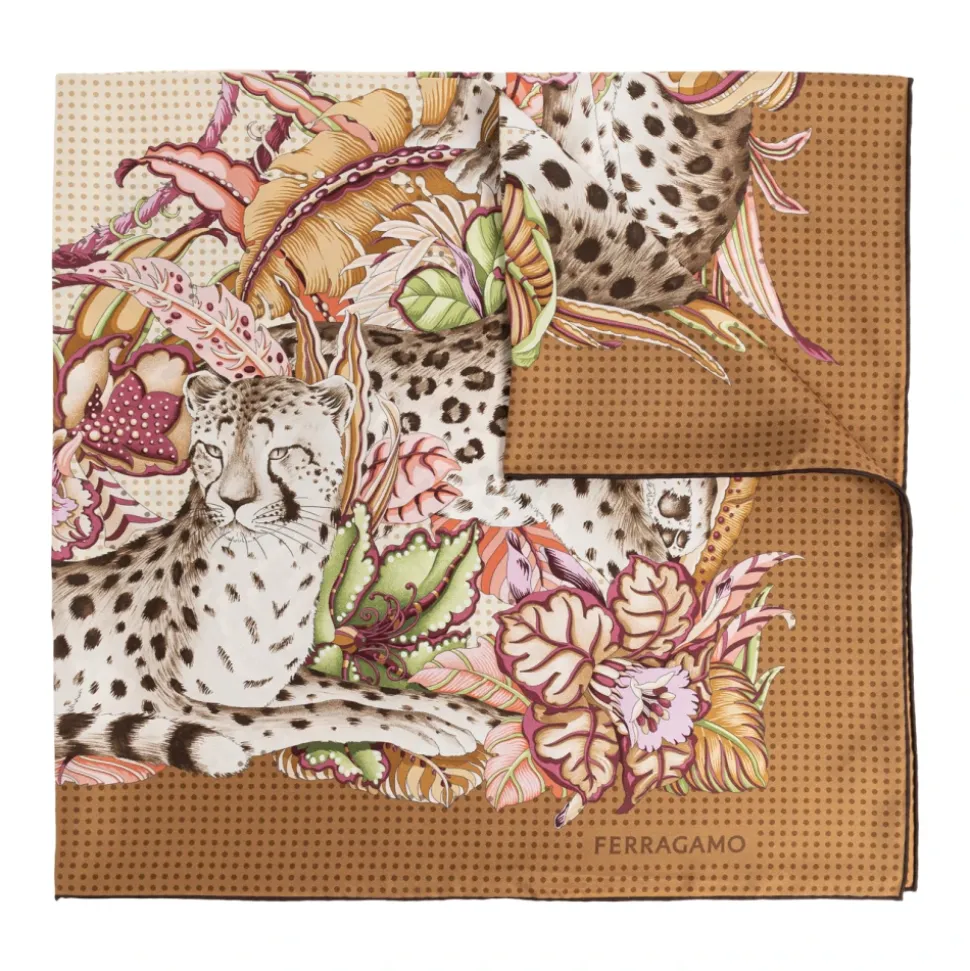 FO Gattopap Silk Scarf