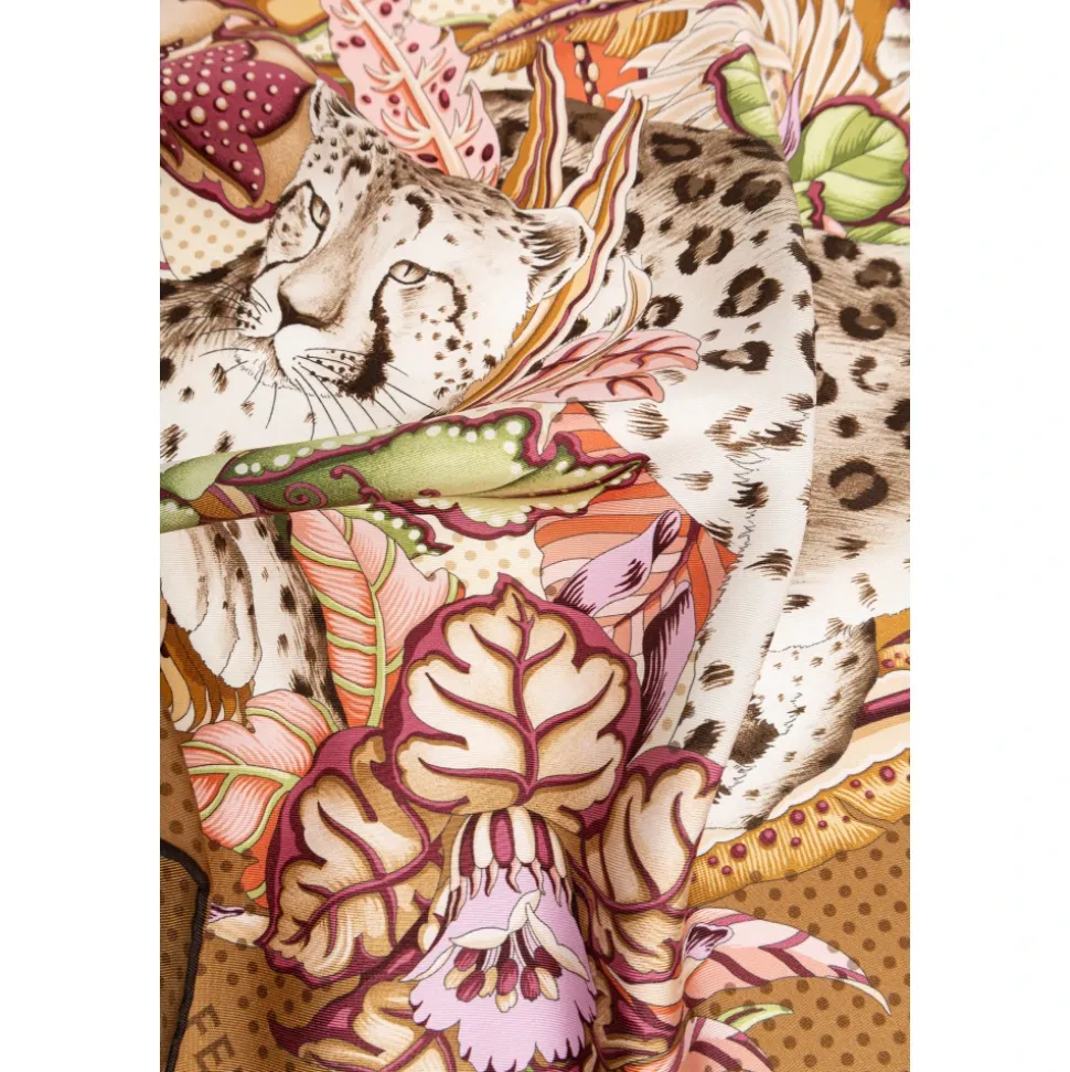 FO Gattopap Silk Scarf