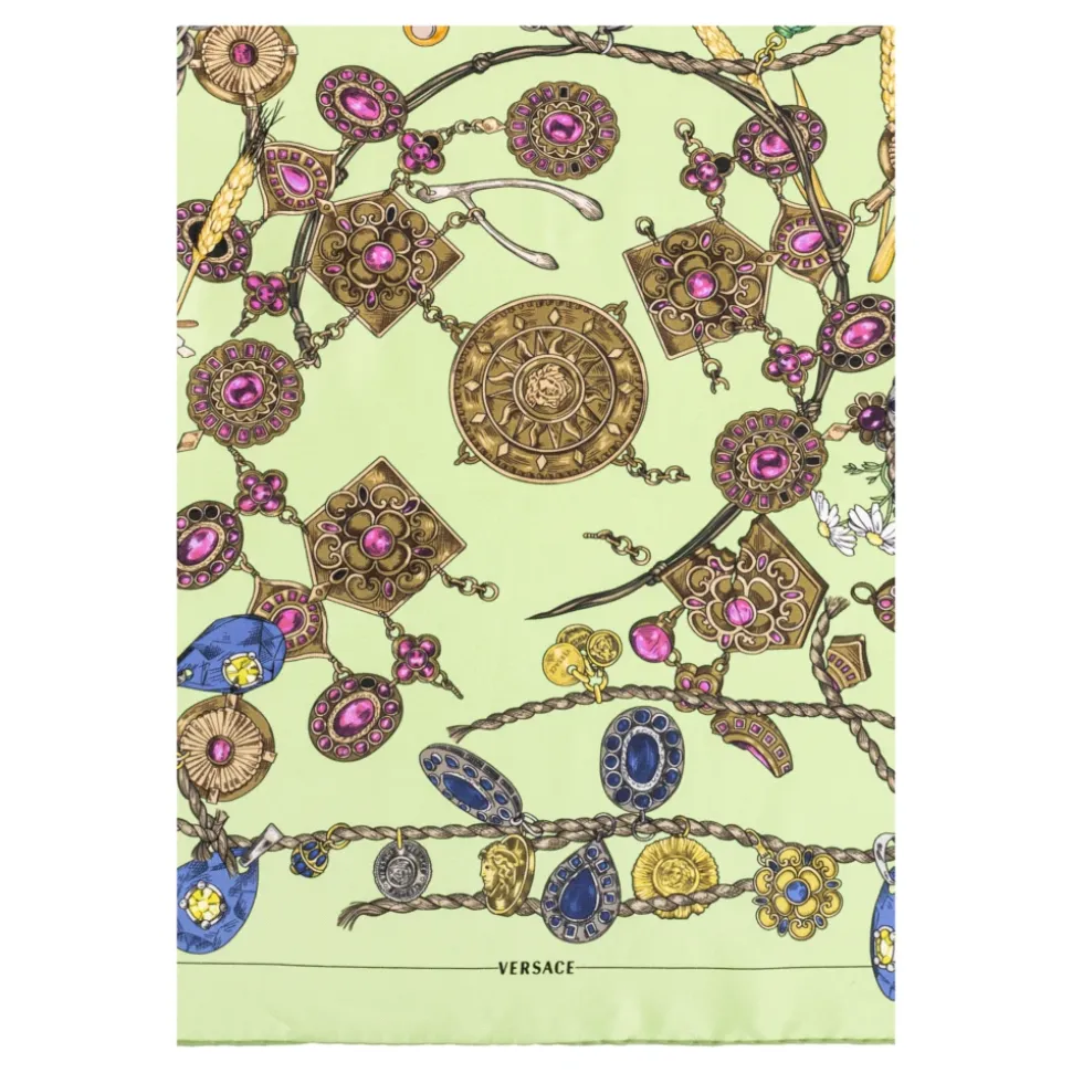Foulard en soie avec imprimé Broken Jewels