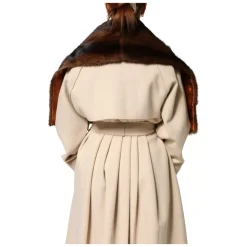 FS006A FUPDW Fourrure Châle Écharpe