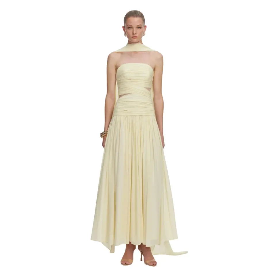 Georgette Scarf Midi Dress
