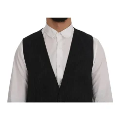Gilet Classique à Rayures