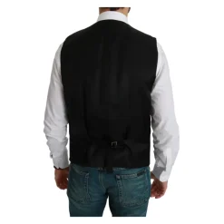 Gilet de costume formel en soie rayée