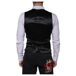Gilet en laine noire robe gilet formel
