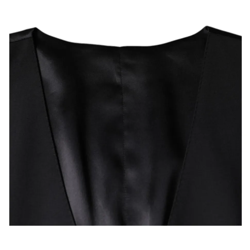 Gilet en laine noire robe gilet formel