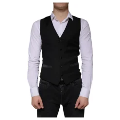 Gilet en laine noire robe gilet formel