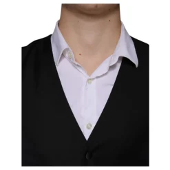 Gilet en laine noire robe gilet formel