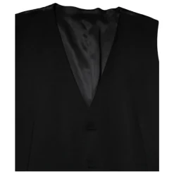 Gilet Formel en Laine Noire