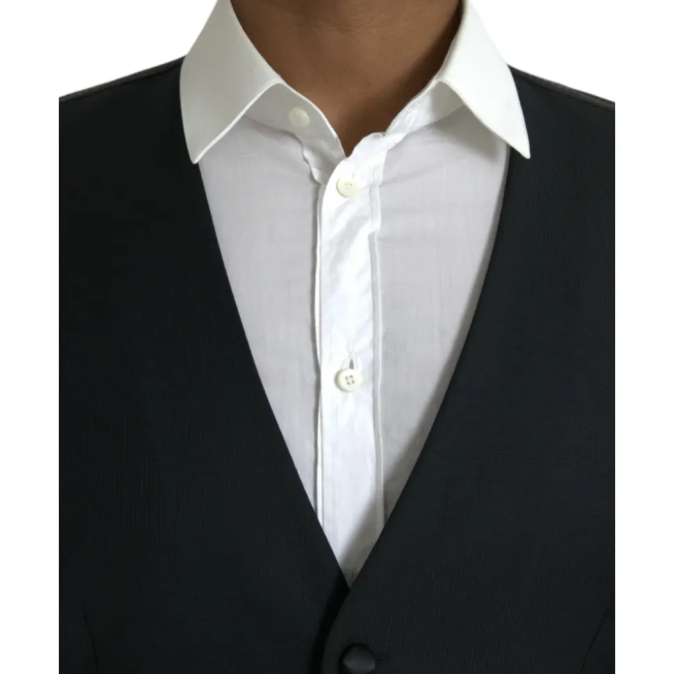 Gilet Formel en Laine Noire