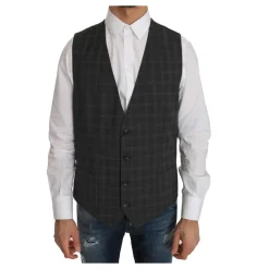 Gilet Formel Gris à Carreaux