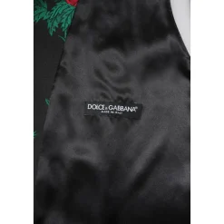 Gilet Formel Homme Rouge en Brocart Floral