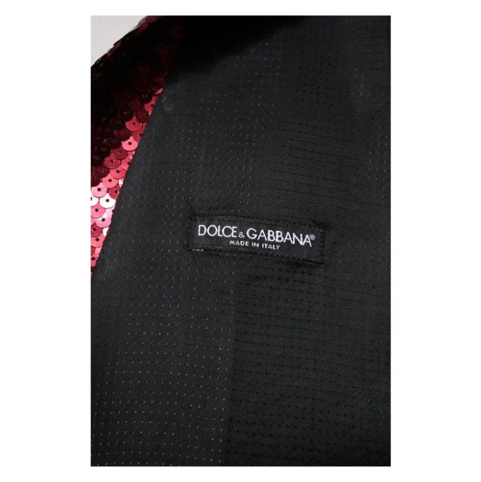 Gilet Formel Rouge à Paillettes