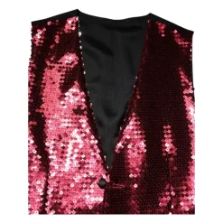 Gilet Formel Rouge à Paillettes