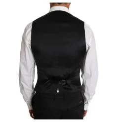 Gilet Gris à Double Boutonnage