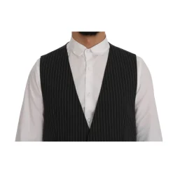 Gilet lgant Rayures Grises