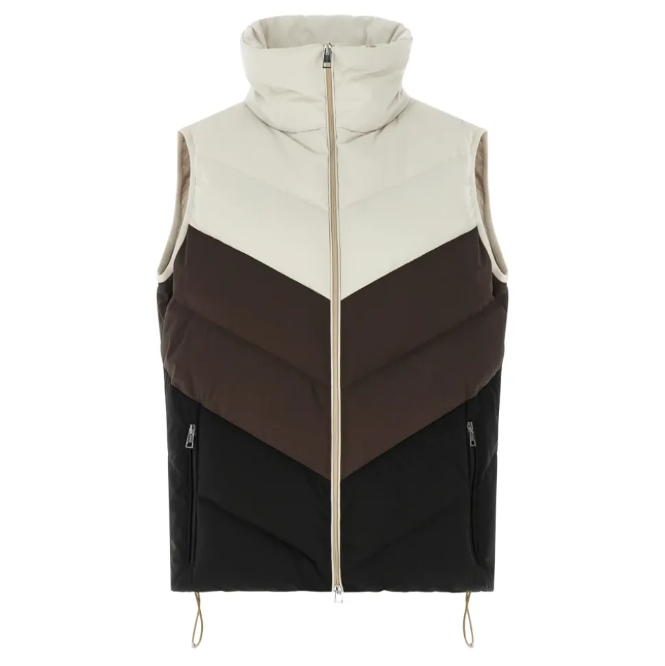 Gilet matelassé à chevrons
