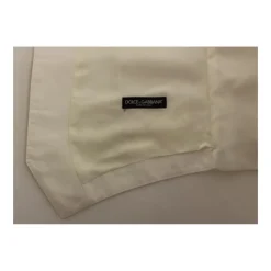 Gilet Robe en Mélange Coton Soie Blanc
