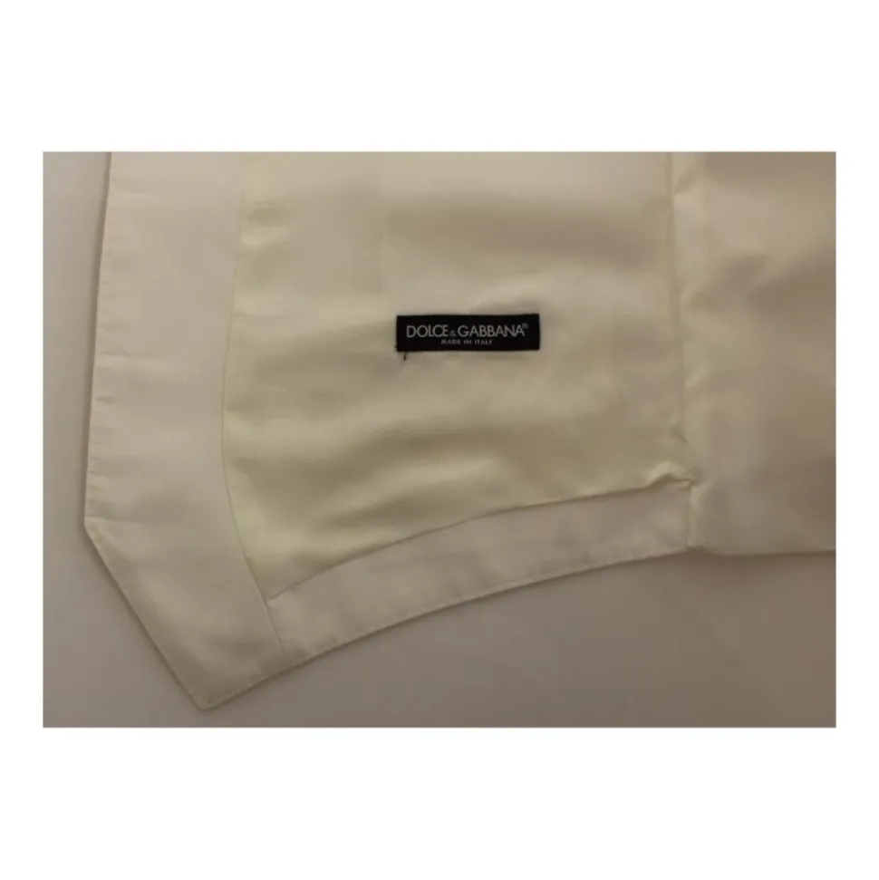 Gilet Robe en Mélange Coton Soie Blanc