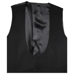 Gilet Robe Formel en Laine Noire