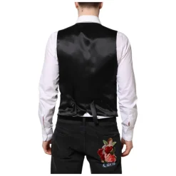 Gilet Robe Formel en Laine Noire