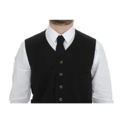 Gilet Robe Noir Élégant