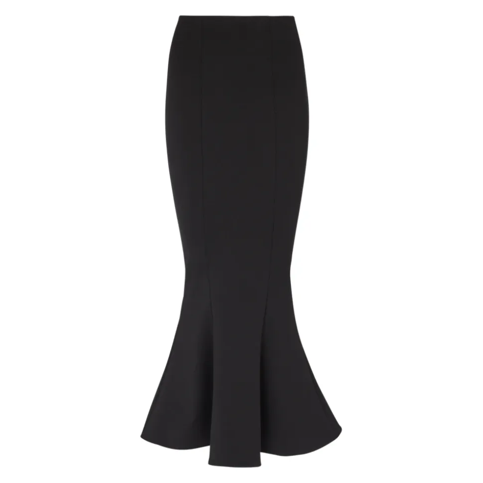 Grain de poudre midi skirt