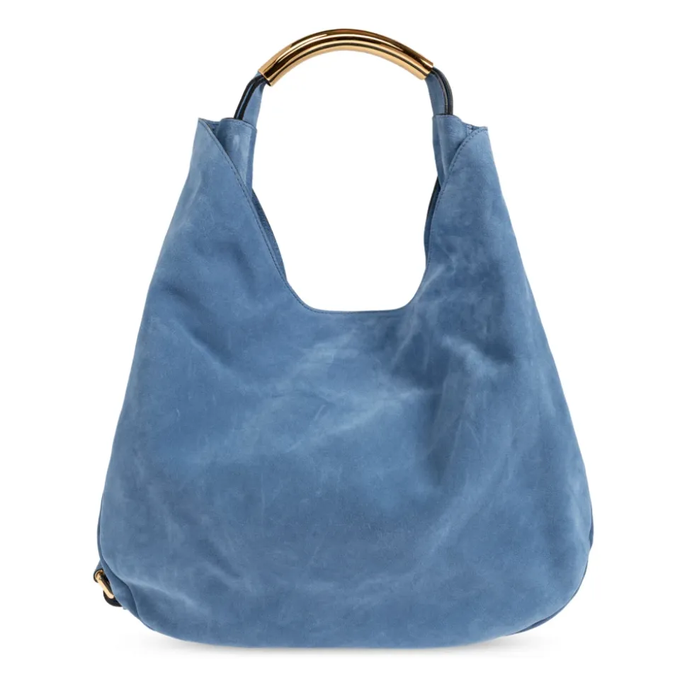 Handle Me Suede Bag