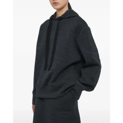 Hoodie en laine avec cordon de serrage