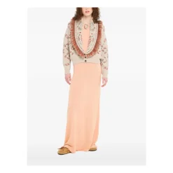 Icon Jacquard Fringed Cardigan