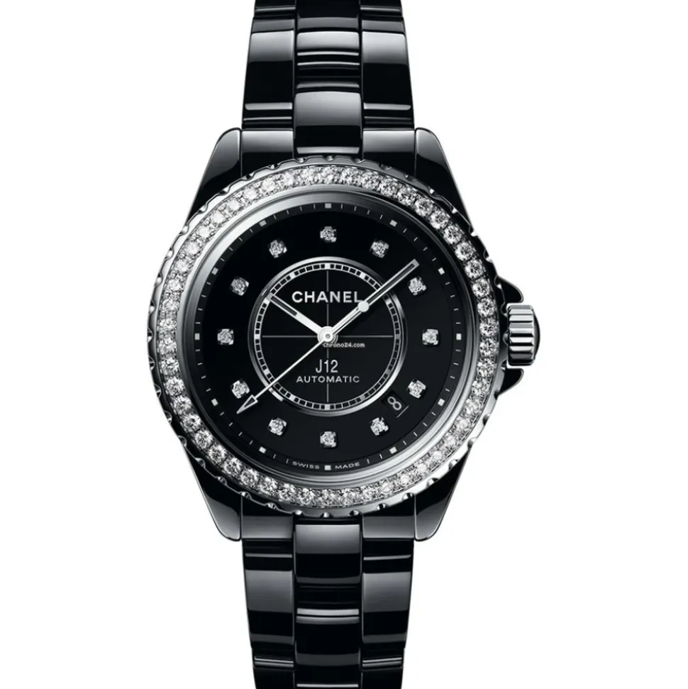 J12 Automatique Montre en Céramique Noire