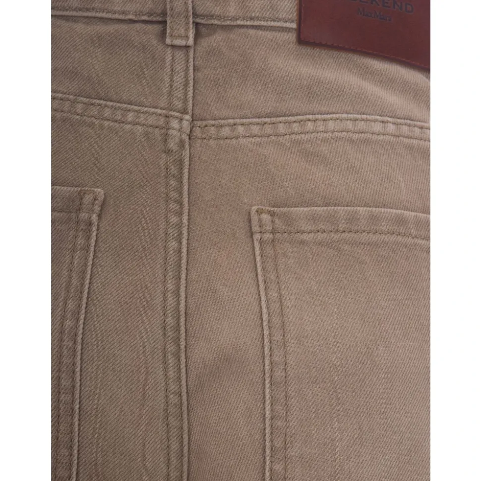 Jean barrel coupe large aspect usé