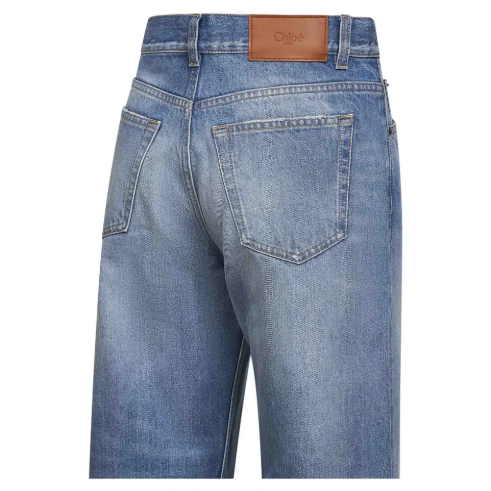 Jean court taille haute