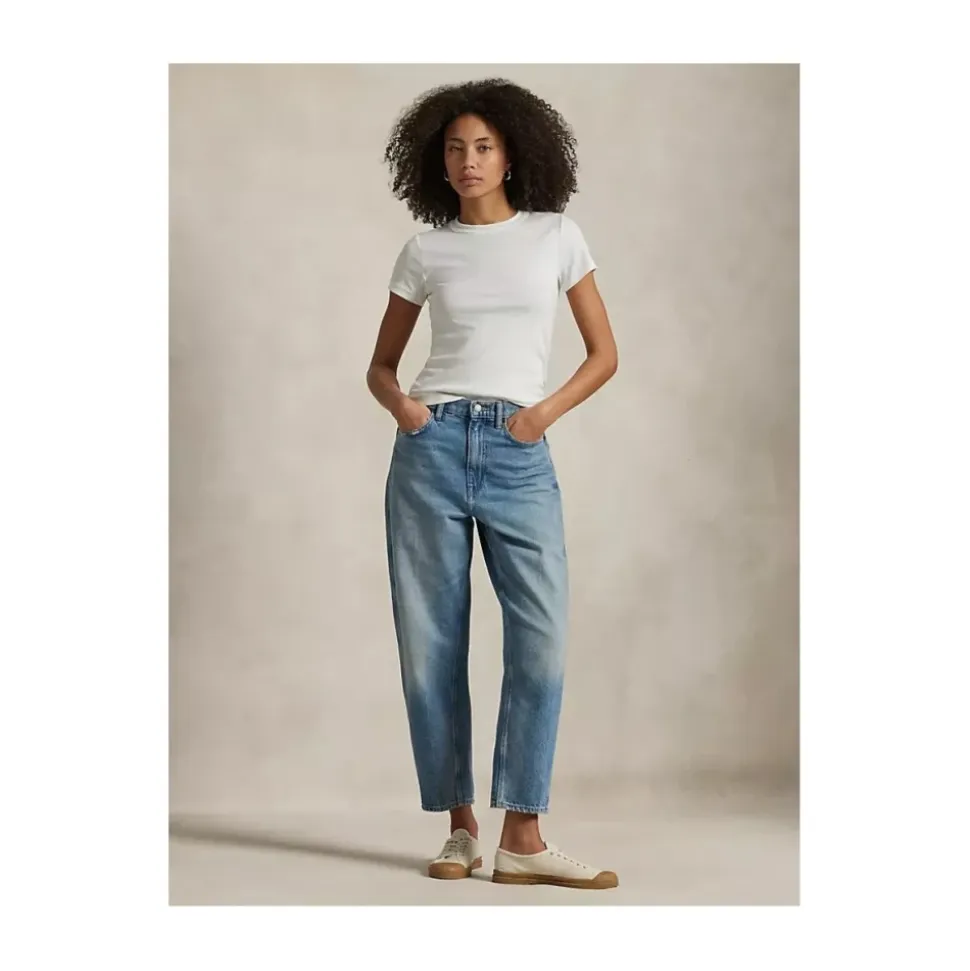 Jean Droit Taille Haute