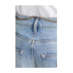 Jean droit taille haute