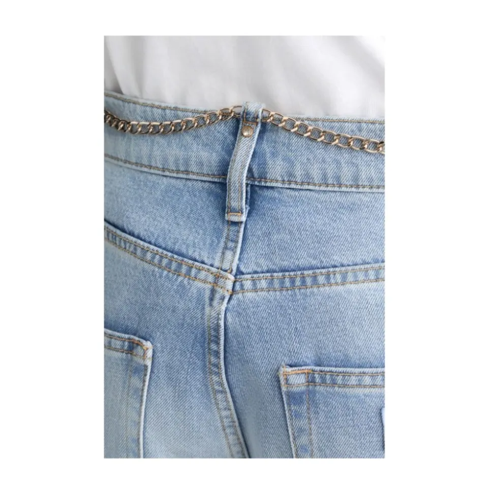 Jean droit taille haute